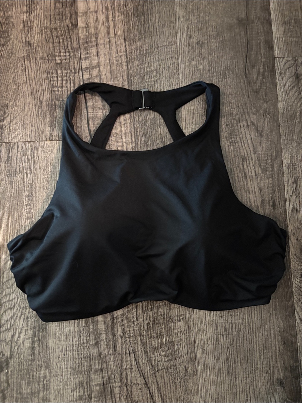 Athleta Maldives High-Neck Bra Cup Bikini Top - Black - Size 38D/DD